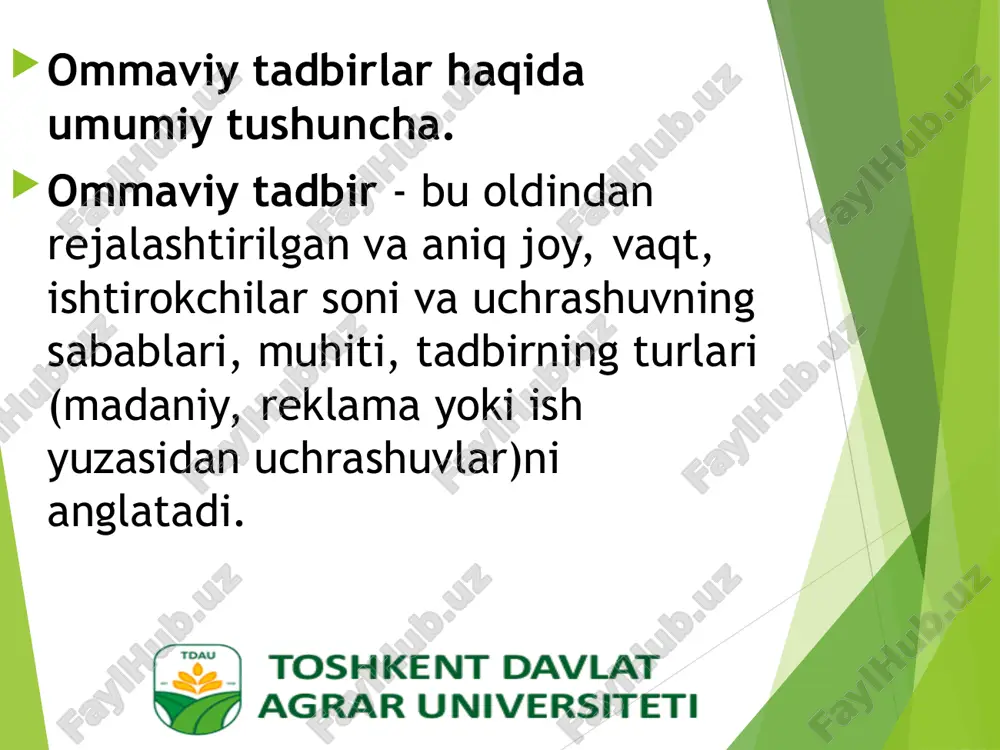 ommaviy tadbirlar va ularning tashkil etish - Page 3