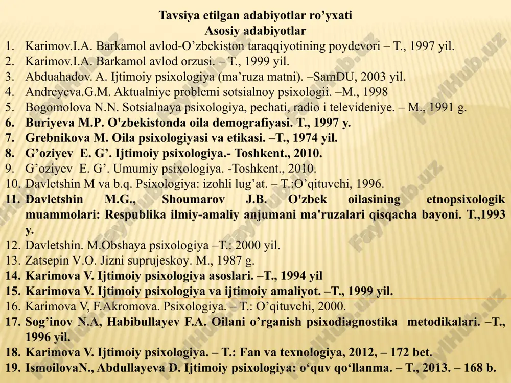 ishuvlar mavjud. 8 taniqli nemis olimlari gans fon gibsh va manfred forverglar bu fanning predmetiga quyidagicha ta’rif beradilar: “odamlar uyushmasi, kooperatsiyalar sotsial psixologik tadqiqotlarning asosidir, uning ob’yekti esa sotsial ta’sir jarayonlari, ularni uyushishga majbur qiladigan shart-sharoitlar hamda motivlar sotsial psixologiya o’rganishi kerak bo’lgan sohalardir”. 9 rus sotsiologlari german pavlovich predvechniy va yuriy aleksandrovich sherkovinlarning 1975-yilda bosilib chiqqan “sotsial psixologiya” kitobida esa uning predmeti “... ob’yektiv borliqning va unda ro’y beradigan hodisalarning psixika tomonidan o’ziga xos tarzda in’ikos etilishidir”, deb hisoblaniladi. bu mualliflar sotsial psixologiyaning barcha o’rganish obyektlarini sharxlar ekanlar, ko’proq sotsiologik yondashish bilan muammolarni yechishga harakat qilganlar. 10 sotsial psixologiyaning mavzu bahsini ta’riflashga psixologik yondashuv artur vladimirovich petrovskiy va vladislav viktorovich shpalinskiylarning “jamoaning sotsial psixologiyasi” kitoblarida bayon etilgan. bu mualliflarning fikricha "sotsial psixologiya psixologiya fanining shunday tarmog’iki, u turli uyushgan va uyushmagan guruhdagi odamlarning muloqoti, o’zaro ta’sir va munosabatlaridan kelib chiqadigan psixik hodisalarni o’rganadi". 11 ilmiy sotsial psixologiyaning asoschilaridan bo‘lgan …
