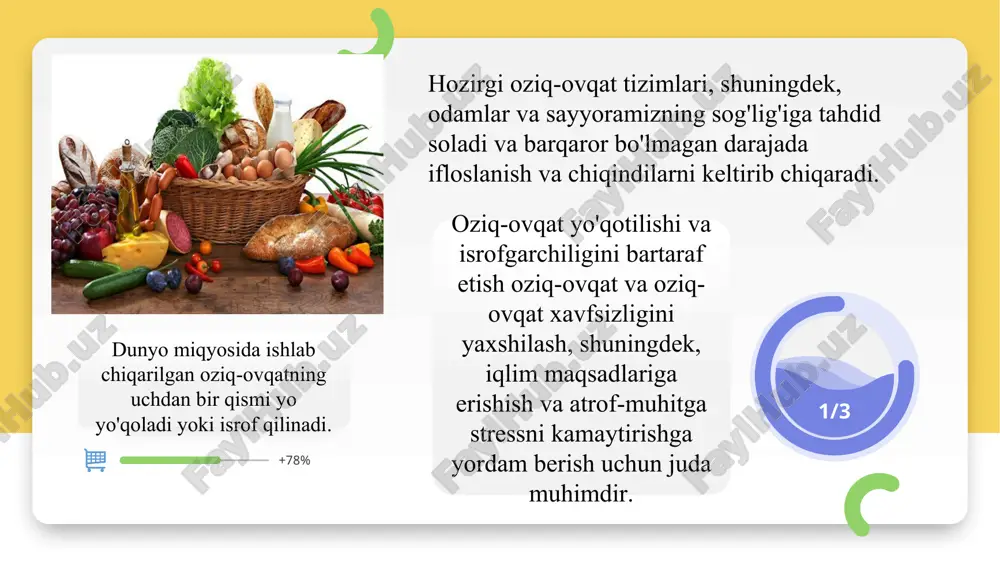 74,598,000 metrik tonna bilan ikkinchi o'rinda turadi. 2021 yilda germaniya butun dunyo bo'ylab iste'molga mo'ljallangan qishloq xo'jaligi mahsulotlarini import qiluvchi va eksport qiluvchi uchinchi o'rinni egalladi va xorijlik ishlab chiqaruvchilar uchun eng muhim yevropa bozoriga aylandi. chakana savdo bozorining asosiy xususiyatlari konsolidatsiya, bozorning to'yinganligi, kuchli raqobat va past narxlardir. ko'pgina iste'molchilar narxga juda sezgir bo'lsa-da, bozor pul uchun qiymat tushunchalariga amal qiladigan ko'plab boy iste'molchilarni ham ta'minlaydi. bu iste'molchilar yuqori sifatli mahsulotlarni izlaydilar va yuqori narxlarni to'lashga tayyor. germaniya yevropa ittifoqining markazidagi jozibali va tejamkor joy. germaniya hali ham evropadagi eng past oziq-ovqat narxlariga ega va germaniya fuqarolari o'z daromadlarining atigi 14 foizini oziq-ovqat va ichimliklarga sarflashadi. 50% 0% 100% first perfomance ©linxo.official.com braziliya dunyodagi eng yirik qahva, apelsin va soya ishlab chiqaruvchisi. 2020-21 yillarda braziliya 3,5 million tonna qahva, 175 million tonna apelsin, 130 million tonna soya va boshqa ekinlarni katta miqdorda ishlab chiqardi. 82% dunyodagi uchinchi yirik qishloq …