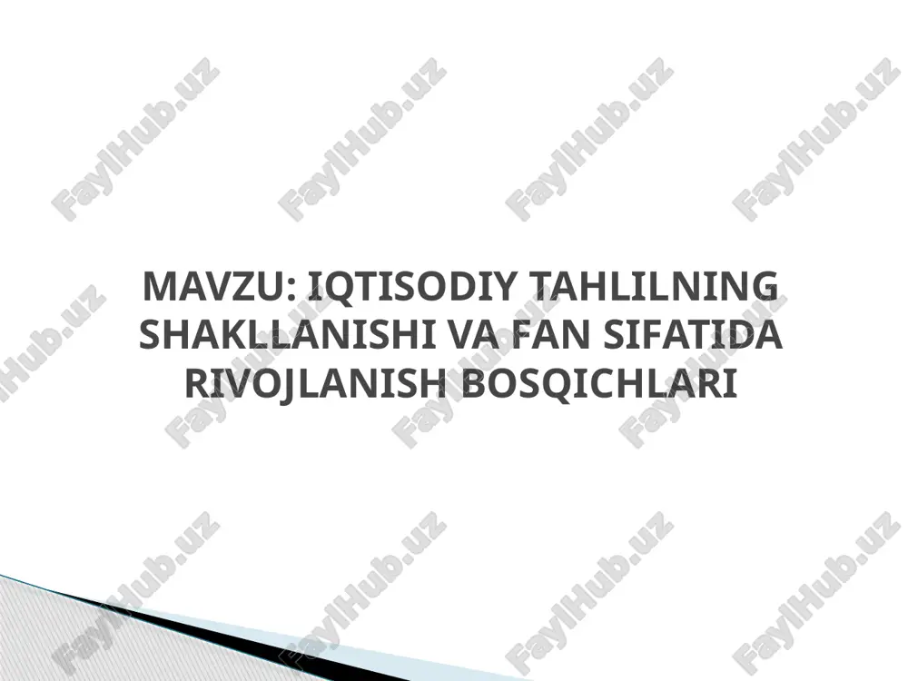 bo‘limi bo‘lib, u ob’ektiv borliqni inson ongida aks etishining o‘rganilishini o‘rgatadi «sintez» atamasi grekcha «syntezis» so‘zidan olingan bo‘lib, «birlashtiraman», «qo‘shaman» degan ma’noni bildiradi. hozirgi zamon dialektikasi, sintez va tahlilga real voqelikda yuz berayotgan hodisa va jarayonlarni o‘rganishning ilmiy metodlari sifatida qaraydi. faqat tahlil va sintez birgalikdagina hodisalarni har tomonlama dialektik bog‘liqlikda ilmiy o‘rganish imkonini beradi. iqtisodiyotni barqaror rivojlantirish, fan-texnika taraqqiyotini yana ham jadallashtirish, ishlab chiqarish potentsialidan (salohiyatidan, imkoniyatidan) oqilona foydalanish, resurslarning hamma turlarini har tomonlama tejash va ishlab chiqarishni boshqarish mamlakatimiz iqtisodiy strategiyasining eng muhim tarkibiy qismidir. bu muhim vazifalarni bajarish uchun korxonalarning ishlab chiqarish va xo’jalik faoliyatini chuqur tahlil qilish darkor. fan sifatida iqtisodiy tahlilning mazmuni eng avvalo uning boshqa amaliy fanlar tizimida bajaradigan funksiyalaridan kelib chiqadi. ana shunday funksiyalaridan biri iqtisodiy qonunlarni ta‘siri xarakterini o’rganish, aniq korxona sharoitida iqtisodiy hodisa va jarayonlar qonuniyatlari va tendensiyalarini belgilash hisoblanadi. iqtisodiy tahlil – boshqaruv tizimining maxsus funksiyasi 3. iqtisodiy tahlil-boshqaruv tizimining …