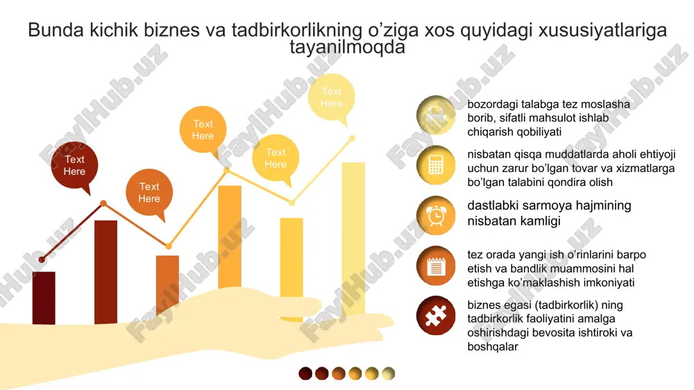 iradi 1. yangidan tashkil etilgan xususiy korxonalar. kapitalning yuqori sur’atlar bilan to’lanishi bunday firmalarning faoliyatini kengayishi va murakkablashuviga olib keldi. o’zbekistonda faoliyat yuritayotgan korxonalar uchun rejalashtirishni qo’llash zarur bo’lgan 2 ta soha ajratiladi 2. davlat korxonalari. ular uchun rejalashtirish funktsiyasi markazdan boshqariladigan iqtisodiyot davridan o’tgan tajriba bo’lib, o’z rivojlanish maqsadlarini belgilash, korxona faoliyatini tahlil qilish va bashoratlashni ko’zda tutmagan. rejalashtirishning maqsadi va vazifalari reja umumiy ma’noda – bu kelajak obrazi. qo’yilgan maqsadlarga erishishga yo’naltirilgan tadbirlar tizimidir korxona rejasi – oldindan ishlab chiqilgan tadbirlar tizimi bo’lib, bu tadbirlar maqsadlarni amalga oshirishni ko’zda tutib, ular mohiyatini mahsulot ishlab chiqarish va sotishni belgilangan muddatlarda bajarilishini ta’minlanishga qaratilgan uslublar hamda resurslar orasidagi o’z aro bog’liqlikni muvofiqlashtirish tashkil qiladi rejalashtirish jarayoni bir qancha bosqichdan o’tadi. yevropa biznesida rejalashtirishni 4 bosqichga ajratiladi daromadni adolatli taqsimlash – barcha xodimlar toifasini taqdirlashni yo’lga qo’yish ushbu maqsadlarni quyidagicha guruhlash va ifodalash mumkin iqtisodiy o’sish – korxonaning iloji boricha ko’proq …
