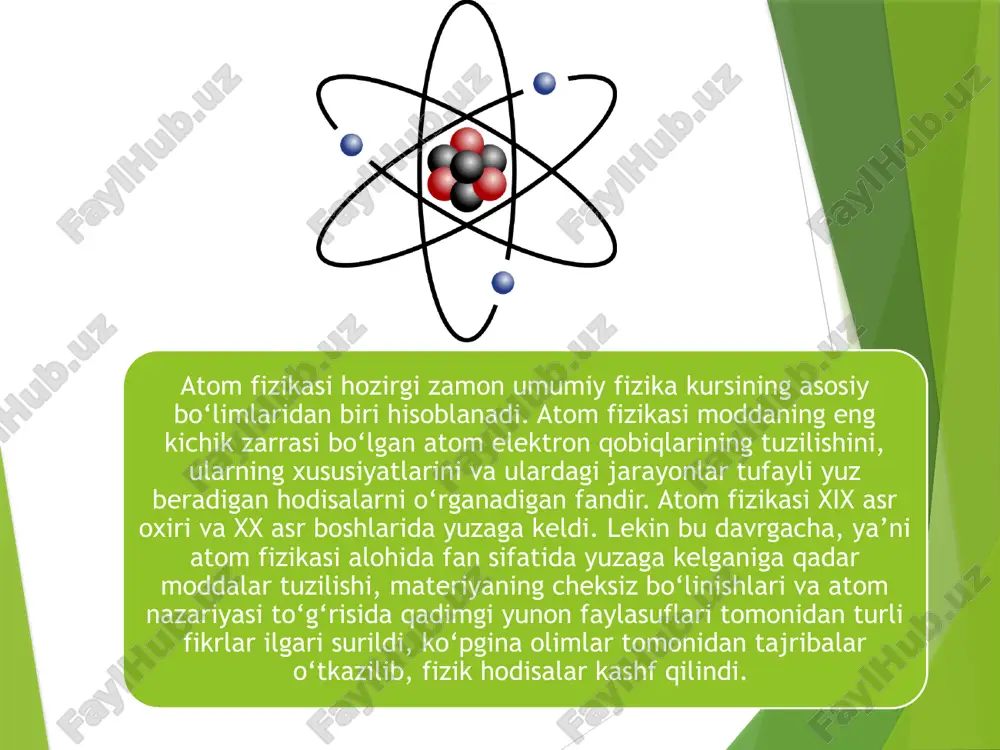 zunligi λm uning temperaturasiga teskari proporsionaldir»: rasmda temperaturasi 12600k bo‘lgan a.q.j. ning nur chiqarish qobilyati ko‘rsatilgan. nazorat savollari. 1. absolyut qora jism deganda nimani tushunasiz. 2. jismning nur chiqarish va nur yutish qobiliyatlarini tushuntiring. 3. kirxgof qonuning ifodasini yozing. 4. stefan-bolsman qonunini tushuntiring. 5. vinning siljish qonunini ta’riflang. 2.abduraxmonov u, boymuratov f.t, begmatova d.a. “ fizika” fanidan o'quv uslubiy majmua, toshkent, 2016. 247-251-betlar. 3.g.axmedova, o.b.mamatqulov, i.xolboyev , ‘‘atom fizikasi’’, toshkent, 2013. 4-25-betlar. adabiyotlar. 1.abduraxmanov k.p, egamov u , “fizika” darslik, toshkent, 2010. 255-260-betlar. e’tiboringiz uchun rahmat image1.png image2.png image3.jpeg image4.jpeg image5.png image6.png image7.wmf image8.wmf image9.wmf image10.wmf image11.wmf image12.png image12.wmf image13.wmf image14.wmf image15.wmf image16.wmf image17.wmf image18.wmf image19.wmf image20.wmf 1 2 a e ¢ ¢ 1 a e ¢ ¢ ¢ ¢ 1 e ..... = ¢ ¢ ¢ ¢ ¢ ¢ = ¢ ¢ ¢ ¢ = ¢ ¢ a e a e a e b t m = × l …