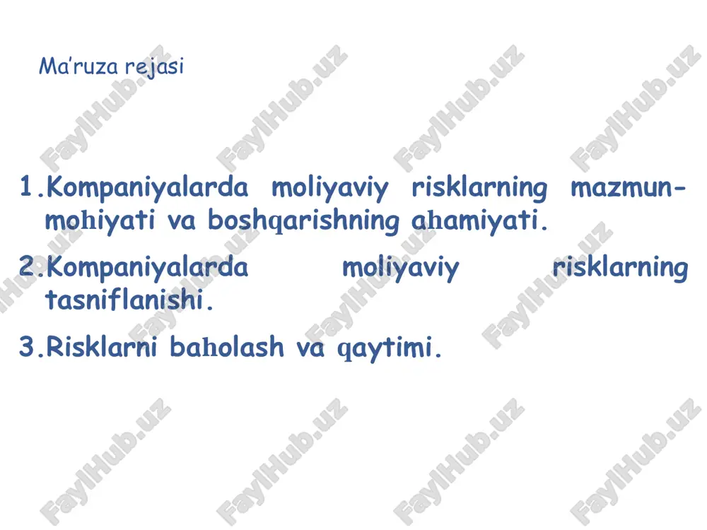 iyaviy menejmentning asosiy kontseptsiyalaridan biri sanalib, mazkur kontseptsiyaning nazariy asoslari ilk marta 1921 yilda amerikalik iqtisodchi olim frank nayt (frank h.knight) tomonidan “risk, noaniqlik va foyda” (“risk, uncertainty and profit”) asarida tadqiq etilgan [4]. keyinchalik risk va daromadlilik darajasi o'rtasidagi bog'liqlik kontseptsiyasi boshqa olimlar tomonidan takomillashtirib borildi. kontseptsiyaning mohiyati shundan iboratki, biznesdan olinadigan har qanday daromad xajmi va bir vaqtda yuzaga keladigan risk darajasi o'rtasida to'g'ri proportsionallik mavjud, ya'ni kutilayotgan daromad xajmi qanchalik ko'p bo'lsa risk darajasi mos ravishda shunchalik yuqori bo'ladi yoki aksincha. ko'plab moliyaviy aktivlarni baholash modellari (investitsiya kiritishning moliyaviy instrumentlari) va portfel nazariyasi tizimidagi investitsion tahlil metodikasi mazkur kontseptsiyaga asoslanadi. moliyaviy menejment oldiga qo'yilgan maqsadga erishish nuqtai nazaridan, risk ma'lum bir soxaga yo'naltirilgan sarmoyadan kutilayotgan natijalarni (daromadlarni) real erishilgan natijalardan og'ishi sifatida izoxlanadi. agar investitsiyaning qaytishi me'yoriy taqsimotga amal qilsa, bunda risk uning standart og'ishi bo'yicha vakolatlanishi mumkin. bu jarayonni matematik formula orqali quyidagicha ifodalashimiz mumkin: rt …