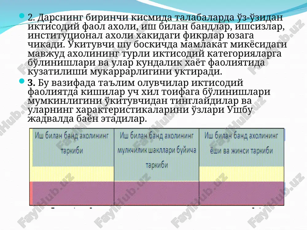 axolini ish bilan ta'minlash va ishsizlik - Page 3