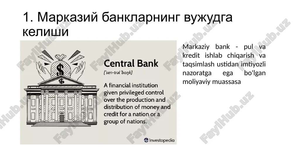 sining asosiy maqsadi narxlar barqarorligini ta'minlashga qaratilgan bo'lib, ushbu funktsiya qator pul – kredit instrumentlari orqali amalga oshiriladi ushbu instrumentlar sifatida quyidagilarni keltirish mumkin: tijorat banklariga nisbatan o'rnatilgan majburiy zaxira siyosati tijorat banklarini qayta moliyalash siyosati (hisob stavkasi ochiq bozordagi siyosati valyuta va depozit siyosatlari majburiy zaxiralar zaxira talablari - bu banklar o'z kassalarida yoki markaziy bankda mijozlar tomonidan qo'yilgan depozitlarga muvofiq bo'lishi kerak bo'lgan pul miqdori. misol tariqasida, agar bankda 200 million dollar depozit qo’yilgan bo’lsa, va majburiy zaxiralar normasi 10% bo’lsa, ushbu bank endi 180 million dollar kredit bera oladi. majburiy zaxiralar bank operatsiyalari bo’yicha risklarga qarshi bufer va likvidlikni ta'minlashdan tashqari, markaziy banklar tomonidan pul-kredit siyosati vositasi sifatida ham qo'llaniladi. o'zbekiston markaziy bank tomonidan belgilangan majburiy zaxira normalari majburiy zaxiralar qoldig'i majburiy rezervlar o'zgarishi -4.920435099999998e-2 5.2803764000000308e-2 7.4708477999999801e-2 4.288441499999962e-2 8.2335480000000238e-2 6.3865320000000114e-2 9.5307039999999787e-2 3.1423460000001846e-3 3.8248029000000017e-2 -8.474493900000013e-2 2.6758140000000097e-2 -5.8541962999999697e-2 -5.2700665000000591e-2 3.872465900000055e-2 1.5206517999999836e-2 0.11218829900000005 5.6519853999999814e-2 7.3813377000000013e-2 4.9441225000000255e-2 3.2947347999999987e-2 -7.8884636999999813e-2 -5.5031081000000093e-2 2.0834181999999757e-2 …