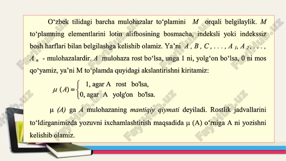 mulohazalar algebra si - Page 3