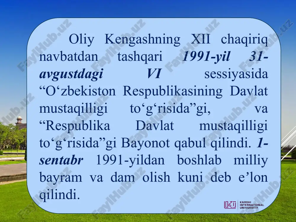 o‘zbekiston respublikasining tarixiy ahmiyati - Page 3