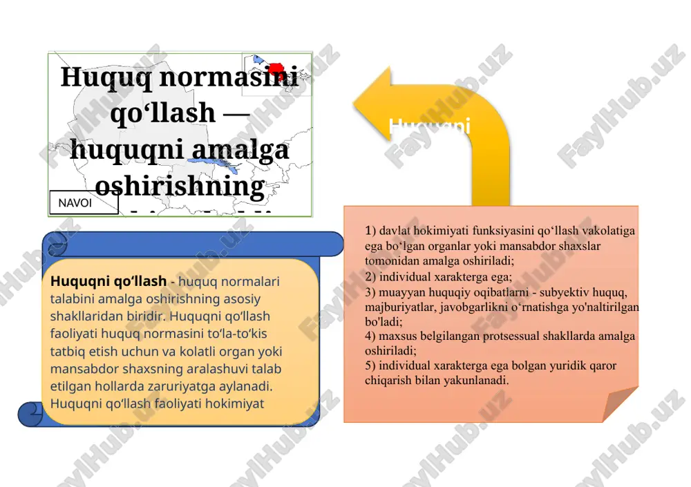 imoiy munosabatlarning amaldagi qonunchilikda huquq normalari bilan qisman yoki to‘liq tartibga solinmaganligi. huquqdagi bo‘shliqni to‘ldirish usullari: yangi normativ-huquqiy hujjatlarni yaratish; huquq yoki qonun analogiyasini qo'llash. huquqdagi bo‘shliqlar buxoro o‘z ahamiyati va harakatlariga ko‘ra o‘xshash bo‘lgan ijtimoiy munosabatlarni (o'zini emas) tartibga solishga qaratilgan muayyan yuridik ishni huquq normalari asosida hal etish. jizzax qonun analogiyasi huquq analogiyasi muayyan yuridik ish (munosabat)ni huquqning asosiy tamoyillari va ma’nosidan kelib chiqqan holda ko'rib hal etish. huquq nazariyasida «kolliziya» atamasi huquq normalari o‘rtasidagi nomuvofiqlik, tafovut va ziddiyatlarni ifodalash uchun ishlatiladi. qonun hujjatlari o‘rtasidagi kolliziyalar - bu muayyan turdagi ijtimoiy munosabatlarni tartibga solishga qaratilgan normativ-huquqiy hujjatlar o‘rtasidagi tafovut, qarama-qarshilik, nomuvofiqlik va ziddiyatlardir. qonun hujjatlari o‘rtasidagi kolliziyalar toshkent kolleziyalarni hal qilish usullari qonun hujjatlari o‘rtasidagi kolliziyalarning konstitutsiya va boshqa qonun hujjatlari, qonunlar va qonunosti hujjatlari, bir organ tomonidan qabul qilingan turli hujjatlar, turli xil organlar tomonidan qabul qilingan hujjatlar hamda umumiy va maxsus hujjatlar o‘rtasida yuzaga keladigan turlarini …