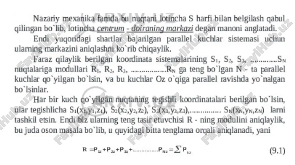 og irlik markazi. parallel kuchlarning markazlarini aniqlash. - Page 3