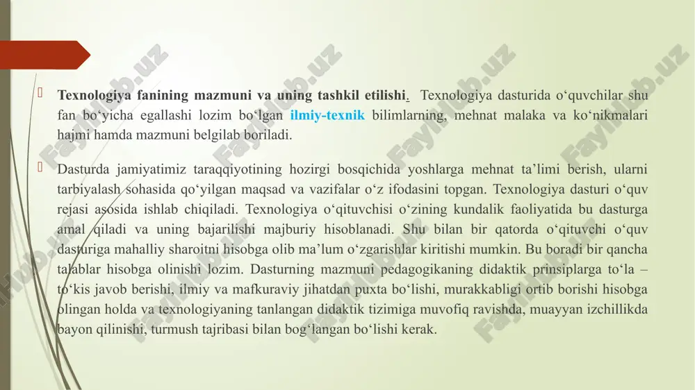texnologiya fanining boshlang‘ich ishchilariga - Page 3