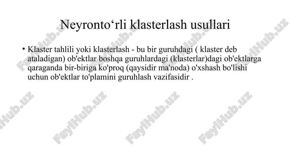 neyronto‘rli klasterlash usullari - Page 3