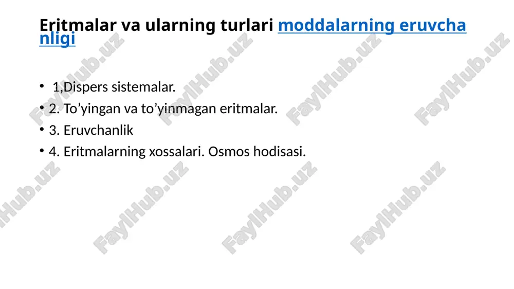 . elektrokimyoviy tahlil usullari — elektrolizdan foydalanishga asoslangan miqdoriy kimyoviy tahlil usullari guruhi. usulning navlari elektrogravimetrik tahlil (elektroanaliz), ichki elektroliz, metallarning kontakt almashinuvi (sementlash), polarografik tahlil, kulometriya va boshqalar. elektrogravimetrik tahlil elektrodlardan birida chiqarilgan moddani tortishga asoslangan. usul nafaqat mis, nikel, qo'rg'oshin va boshqalarni miqdoriy aniqlashni amalga oshirishga, balki moddalarning aralashmalarini ajratishga ham imkon beradi. bundan tashqari, elektrokimyoviy tahlil usullari elektr o'tkazuvchanligini (konduktometriya) yoki elektrod potensialini (potentsiometriya) o'lchashga asoslangan usullarni o'z ichiga oladi.). titrlashning oxirgi nuqtasini topish uchun ba'zi elektrokimyoviy usullar qo'llaniladi (amperometrik titrlash, konduktometrik titrlash, potensiometrik titrlash, kulometrik titrlash). elektroforez haqida tushuncha elektroforez molekulyar biologiya va biokimyoning eng keng tarqalgan usullaridan biri bo'lib, nuklein kislotalar va oqsillar kabi biologik polimer molekulalarini, shuningdek ularning qismlarini ajratish uchun ishlatiladi. elektroforezni birinchi marta 1809 yilda moskva universiteti professorlari p.i.straxov va f.f.reyslar kashf etgan. "elektroforez" atamasi ikki qismdan - "elektr" va "forez" dan iborat bo'lib, bu erda "elektro" elektr tokini anglatadi va "forez" …