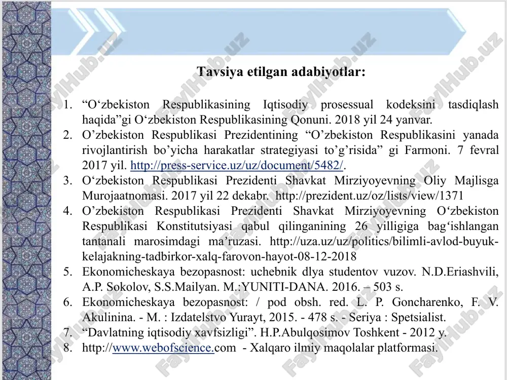 tashkil etilishi bevosita hudud infratuzilmasini yanada rivojlantirish, ish kuchini bandligini ta'minlash va mahalliy byudjetni barqaror rivojlantirishga zamin yaratadi mahalliylashtirish tizimi oziq-ovqat, dori-darmon kabi iqtisodiyotning muhim sohalarini rivojlantirishga sharoit yaratadi. bojxona, soliq imtiyozlarini berish orqali mahalliy ishlab chiqarish va hizmat ko'rsatuvchilarni rag'batlantirish. xarbiy sanoat, aviatashuvlar, televidenie va radio eshittirish va shu kabi sohalarda milliy nazoratni amalga oshirish imkonini beradi. globallashuv jarayonlarini avj olishi va jahon moliyaviy-iqtisodiy inqirozi va shunga o'xshash xodisalardan himoyalovchi vosita sifatida qarash mumkin. mamlakat havfsizligini ta'minlash davlatni tashqi omillarga ta'sirini kamaytirish iqtisodiyotning strategik sektorlarini rivojlantirish mahalliy ishlab chiqaruvchilarni rag'batlantirish 1 3 4 2 investitsiyalar jalb etish aholining bandlik darajasini oshirish arzon va sifatli mahsulot\xizmat ko'rsatishni ta'minlash yangi ishlab chiqarish\xizmat ko'rsatish sohasini tashkil etish 5 6 7 8 mahalliylashtirish dasturlarini investitsion jozibadorligini oshirgan holda (patent va litsenziyalash tizimini soddalashtirish) bevosita yoki bilvosita investitsilarni kiritish. yangi ish o'rinlarini tashkil etish orqali aholi bandlik darajasini oshirishga xizmat qiladi. transport va bojxona …