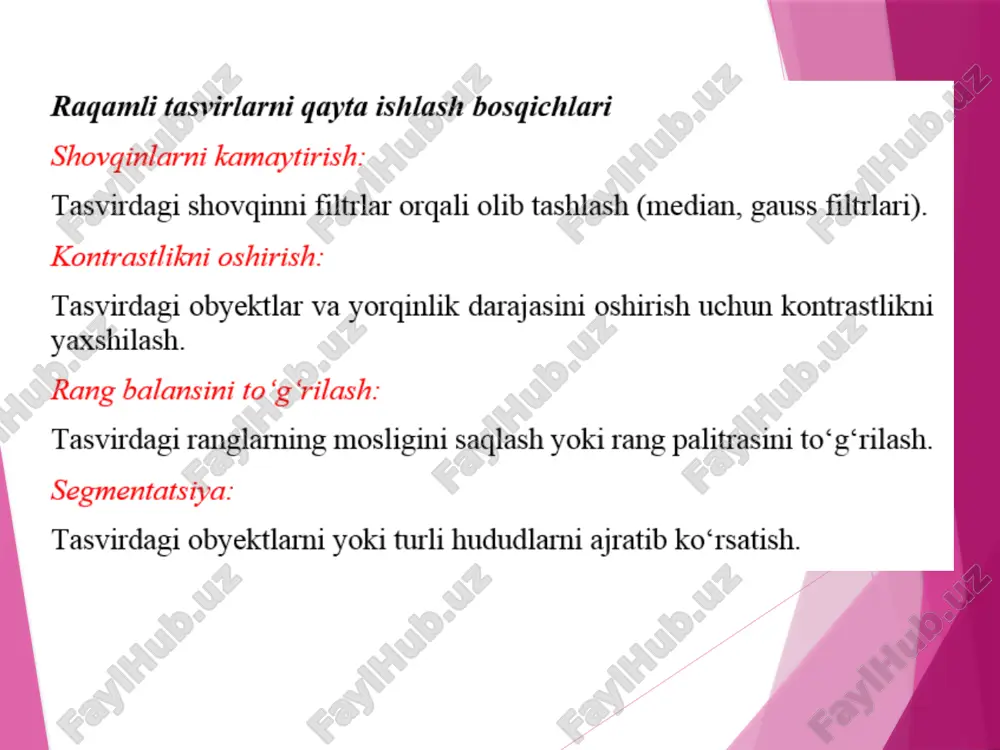 tasvirlar ustida bajariladigan operatsiyalar - Page 3