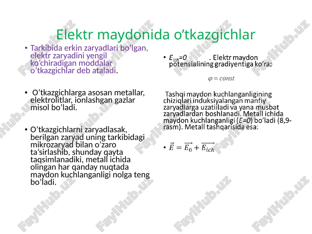 hestvo i magnetizm. moskva.1983 image1.png image2.png image3.png image4.png image5.png image6.wmf image7.png image8.png oleobject1.bin image9.png image10.png image11.png image12.emf image18.png image15.png image13.wmf image14.wmf image16.emf image17.png image19.png image20.png image21.png image22.png image23.png image24.png image25.png image26.png image27.png image28.png image29.png ò ò × = - = - = 0 0 0 4 1 j j pee j j r q edr d c=4·3,141·8,86·10 -12 ·6400000 m ≈ 7·10 -5 f≈700 mkf dq c d = × j j j d c da × - = o’tkazgichni zaryadlashdagi to’liq ish: /docprops/thumbnail.jpeg