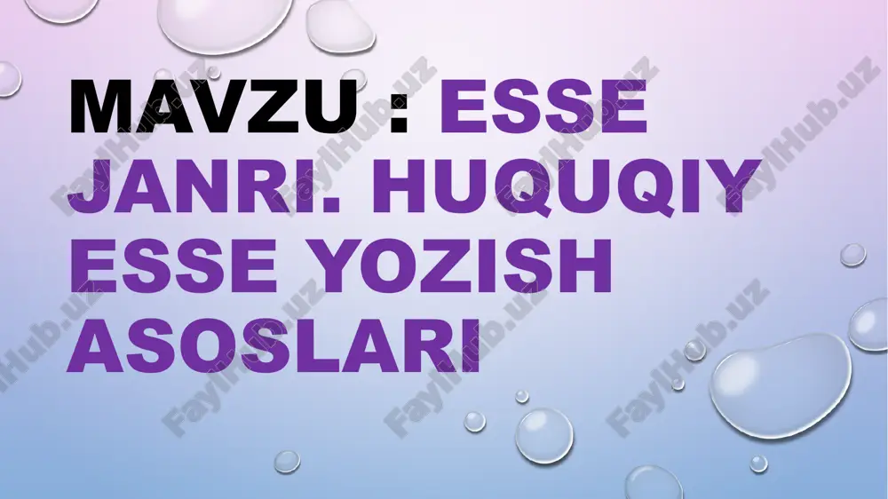 yurisprudensiya talabalari uchun esse janri - Page 3