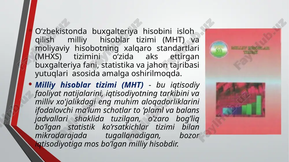 obi standartlarini belgilash hamda bu masalalar bo‘yicha boshqa tashkilotlar: milliy fond birjalari, osiyo va tinch okeani mamlakatlari buxgalterlarining konfederatsiyasi, buxgalterlarning yevropa ittifoqi, amerika davlatlari buxgalteriya hisobi assotsiatsiyasi va shu kabi professional buxgalterlarning mintaqaviy tashkilotlari bilan muzokaralar olib borish va hamkorlik qilishga vakolatli deb tan olingan. bxf buxgalterlar faoliyatining axloqiy, ta’lim va auditorlik yo‘nalishlari bo‘yicha ish olib boradi. federatsiya tarkibida kasb axloqi, rejalashtirish, mintaqaviy tashkilotlar, jumladan 5 yilda bir marta xalqaro kongress o‘tkazadigan komitet kabi doimiy faoliyat ko‘rsatadigan komitetlari mavjud moliyaviy hisobotning xalqaro standartlari komiteti (mhxsk) buxgalteriya hisobi bo‘yicha standartlarni chiqaradigan, yagona rasmiy tan olingan xalqaro tashkilot hisoblanadi. hozirgacha buxgalteriya hisobining muammolarini qamrab oluvchi quyidagi 37 ta moliyaviy hisobot xalqaro standartlari nashr qilingan. har bir standart uni ishlab chiqishda asos bo‘luvchi maqsad va konsepsiyalar mazkur standartga kiruvchi masalalar ro‘yxati; ishlatiladigan atamalarning ta’rifi; ushbu standartni qo‘llash mezonlari; hisobga olish metodlari va o‘lchash asboblari; axborotlarni ochish usullari va tushuntirish izohlarini o‘z ichiga oladi. …