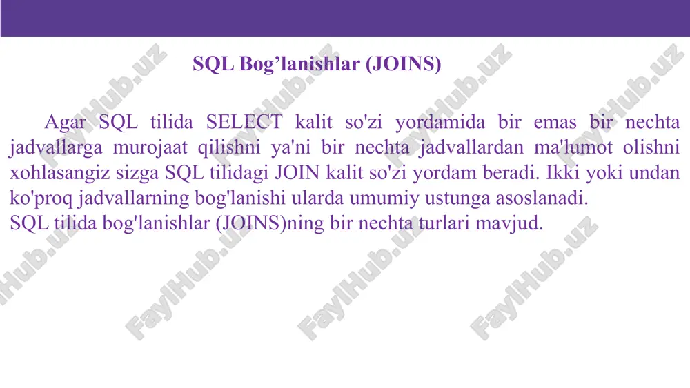 sql bog'lanishlar (joins) - Page 3