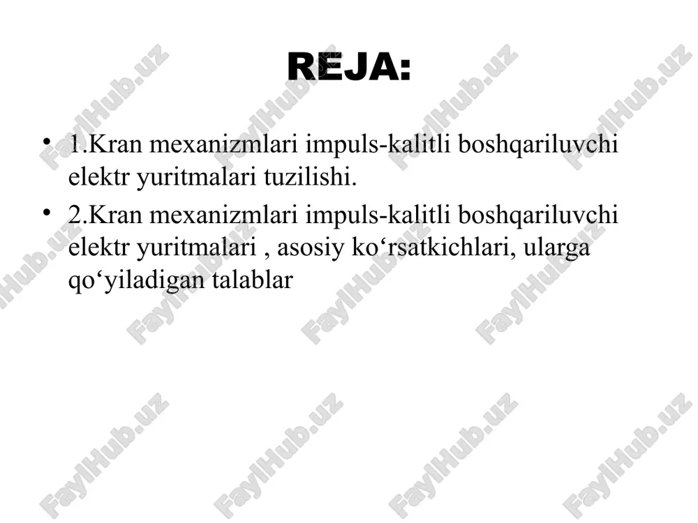 elektryuritma impuls-kalitli boshqariluvchi kranmexanizmlar - Page 3