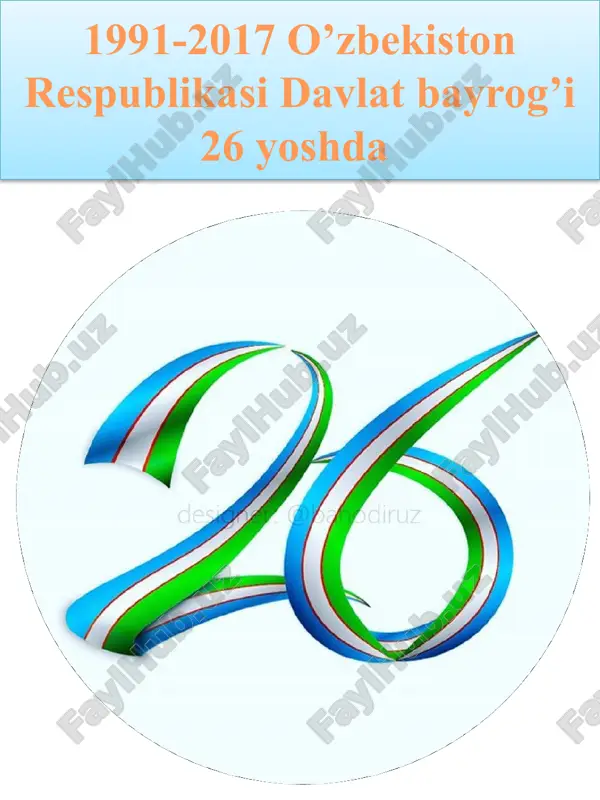 o'zbekiston respublikasining davlat bayrog'i - Page 3
