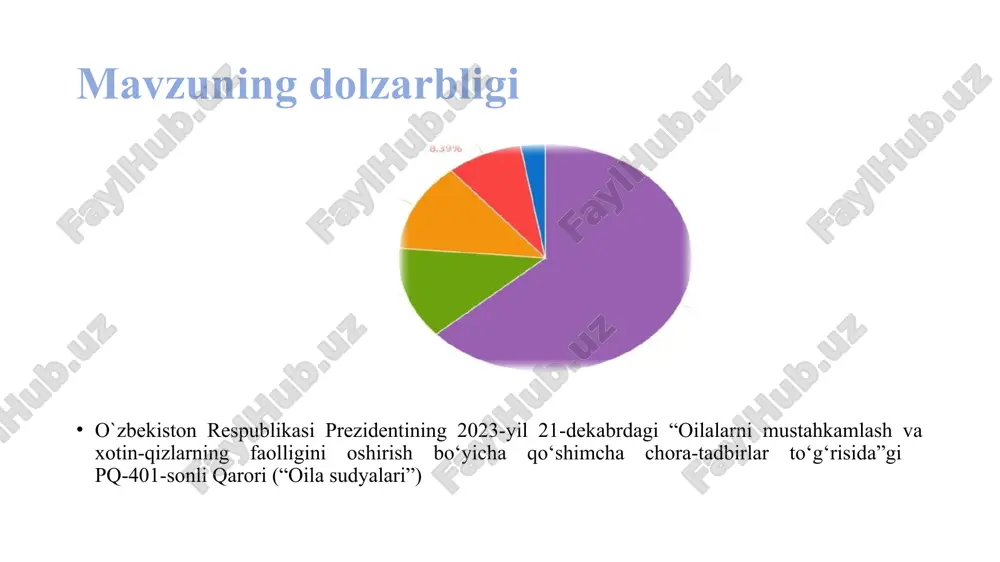 to'lash to'g'risidagi kelishuv alimentni ixtiyoriy to'lash alimentni sud tartibida undirish aliment qarzini undirish aliment qarzini to'lashdan ozod qilish mehnat huquqiy munosabatlaridan kelib chiqadigan ishlarning taalluqliligi va sudlovliligi masalasi mehnat ishlarini ko‘rish muddatlari mehnat nizosini ko‘rishni so‘rab sudga murojaat qilish huquqi mehnat nizolarida taraflar mehnat nizolari bo‘yicha sud hal qiluv qarorlarining ijro etilish xususiyatlari ishga tiklash yoki xodimni oldingi vazifasiga qo‘yish to‘g‘risidagi ishlar bo‘yicha uchinchi shaxslarning ishtiroki uy-joy nizolari tushunchasi va turlari uy-joy to'g'risidagi nizolarning taalluqliligi va sudlovliligi mehnat huquqiy munosabatlardan kelib chiquvchi nizolar mustasno taalluqlilik alternativ taalluqlilik sud mehnat nizolari komissiyasi alternativ sudlovlilikdan foydalanishi mumkin. davlat bojidan ozod, hattoki yutqizsa ham. isbotlash majburiyati ish beruvchining zimmasiga yuklatiladi. (mehnat shartlari o‘zgartirilganligi, ishdan qonunga xilof ravishda chetlashtirilganligi) maxsus da`vo muddatlari mavjud ishni ko`rish bilan bog`liq protsessual muddatlarda alohida qoidalar mavjud. darhol ijro qilinadigan holatlar mavjud. e`tiboringiz uchun rahmat image1.png image2.png image3.png image4.png image5.png image6.jpeg image7.png image8.png image9.png image10.png image11.png /docprops/thumbnail.jpeg