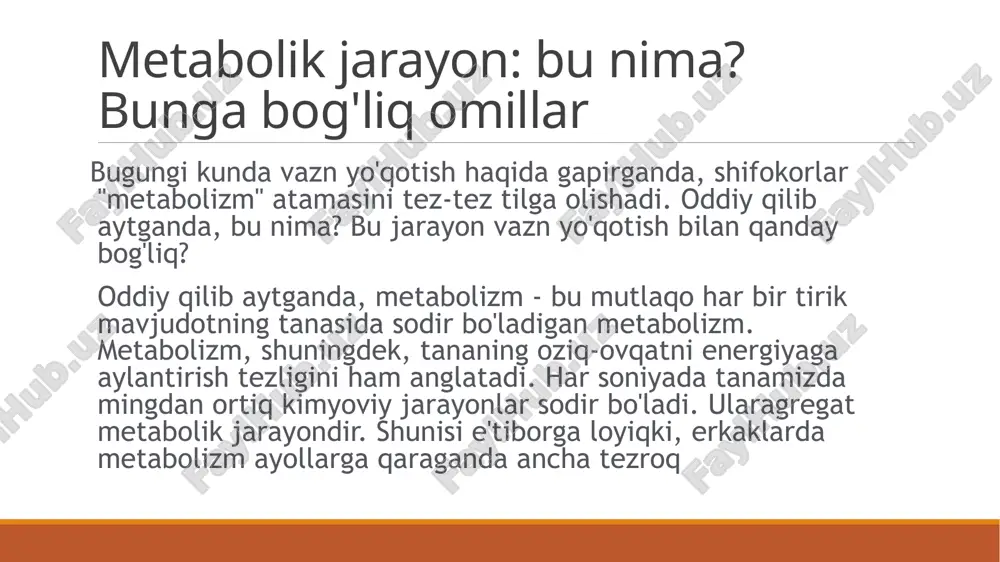 bilan glyukoza qon oqimiga kiradi. uglevodlar energiyaning asosiy manbai hisoblanadi. ularning etishmasligi bilan insonning ishlashi sezilarli darajada kamayadi va farovonlik yomonlashadi. bu asab tizimining normal ishlashi uchun muhim tarkibiy qism bo'lgan uglevodlardir. agar biror kishi zaiflik, bosh og'rig'i, haroratning pasayishi va konvulsiyalar kabi belgilarni sezgan bo'lsa, unda u birinchi navbatda kundalik ratsioniga e'tibor berishi kerak. uglevodlarning etishmasligi sog'liqning yomonlashishiga sabab bo'ladi. metabolik sindrom metabolik sindrom - ortiqcha vaznli odamlarda kuzatiladigan kasalliklar majmuasi. metabolizmning yomonligi va semirish natijasida odamda insulin qarshiligi paydo bo'lishi mumkin. bunday kasallik irsiy yoki sotib olingan bo'lishi mumkin. shuni ta'kidlash kerakki, metabolik sindrom bilan birga tananing to'qimalari va tizimlarida boshqa o'zgarishlar ham sodir bo'ladi. metabolik sindromda bemor ichki semirishni ham boshdan kechirishi mumkin. bu yurak-qon tomir kasalliklari, diabet va aterosklerozning rivojlanishiga olib kelishi mumkin. asosiy sababsindromi metabolik kasallikdir. unga eng ko'p moyil bo'lganlar tez ovqat iste'mol qiladigan yoki yo'lda ovqatlanadigan odamlardir. ko'pincha metabolik sindrom sedentary turmush tarzini …