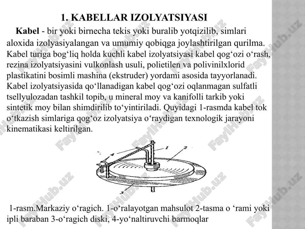 -ashyo qazib olish (mis, alyuminiy): bu jarayon ko‘pincha yer osti resurslarining kamayishiga, tuproq degradatsiyasi va suv resurslarining ifloslanishiga olib keladi. plastmassa va izolyatsiya materiallari (pvc va boshqalar): bu materiallar ishlab chiqarishda ko‘plab zaharli gazlar atmosferaga chiqariladi. 2. ekspluatatsiya jarayonidagi ekologik ta’sir magnit maydonlar: yuqori kuchlanishli kabellar atrofida elektromagnit nurlanish tarqatadi, bu esa uzoq muddatli ta’sirda inson sog‘lig‘iga zarar yetkazishi mumkin. yong‘in xavfi: noto‘g‘ri o‘rnatilgan yoki ortiqcha yuklangan kabellar yong‘inga sabab bo‘lib, atrof-muhitga zarar yetkazadi. 3. eskirgan yoki chiqindiga aylangan kabellar: plastmassa chiqindilari: kabel qoplamalari bioemirilmaydigan materiallardan tayyorlangani uchun chiqindixonalarda yuzlab yillar saqlanib qoladi. zaharli moddalar chiqishi: kabellarni yoqish yoki noto‘g‘ri yo‘q qilish paytida dioksin, furan va boshqa zararli gazlar ajraladi. metall chiqindilari: mis yoki boshqa metallarni ajratish jarayoni atrof-muhitga zarar yetkazishi mumkin (masalan, kislotalar bilan ishlov berish). 4. qayta ishlashdagi muammolar noqonuniy qayta ishlash: ba’zi mintaqalarda xavfsizlik va ekologik me’yorlarga rioya qilinmasdan qo‘lda kabellar ajratiladi. bu ishchilar va atrof-muhit uchun …