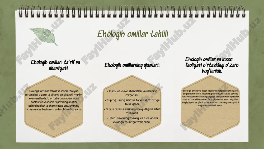 rlash. strategiyalar yordamida vaqtni samarali boshqarish va resurslarni optimal taqsimlash mumkin. buning afzalliklari: 1) samaradorlikni oshirish; 2) qayta ko'rib chiqish va tahlil qilish imkoniyatini yaratish. samarali jadval tuzish usullari orasida aniq maqsadlar belgilash, ma'lumotlarni to'plash va vizual ko'rinishni ta'minlash muhim ahamiyatga ega. strategiyalar yordamida vaqtni boshqarish va resurslarni samarali taqsimlash mumkin. misol uchun, gantt jadvali orqali loyihalarni rejalashtirish va monitoring qilish, ekologik omillarni hisobga olgan holda samarali ish olib borish imkonini beradi. jadval tuzishdagi xatolar jadval tuzishda eng ko'p uchraydigan xatolar quyidagilardir: 1. ma'lumotlarni noto'g'ri joylashtirish, bu esa jadvalning o'qilishi va tushunilishini qiyinlashtiradi. 2. ma'lumotlarning bir xil formatda bo'lmasligi, bu esa turli ma'lumotlarni taqqoslashda muammolar tug'diradi. 3. jadvalda kerakli izohlar va tushuntirishlarning yetishmasligi, bu esa foydalanuvchilarga ma'lumotlarni to'g'ri talqin qilishda qiyinchilik tug'diradi. 4. vizualizatsiya uchun mos grafik yoki diagrammalardan foydalanmaslik, bu esa ma'lumotlarni yanada murakkablashtiradi. xatolarni bartaraf etish usullari: 1. ma'lumotlarni kiritish jarayonida tekshirish va nazorat qilish. 2. har bir …