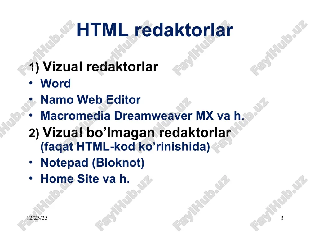 html da teglar bilan ishlash - Page 3