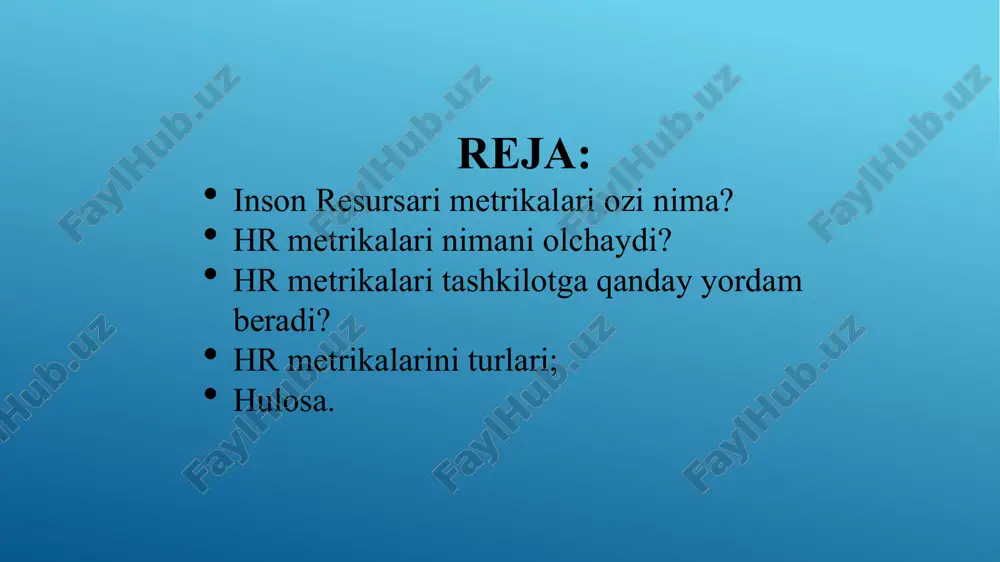 markazlashtirilgan hr ko'rsatkichlari boshqaruv panelini oling va faqat strategik qarorlar qabul qilishga e'tibor qarating. e’tiboringiz uchun rahmat!!!! image1.png image2.png image3.jpg /docprops/thumbnail.jpeg