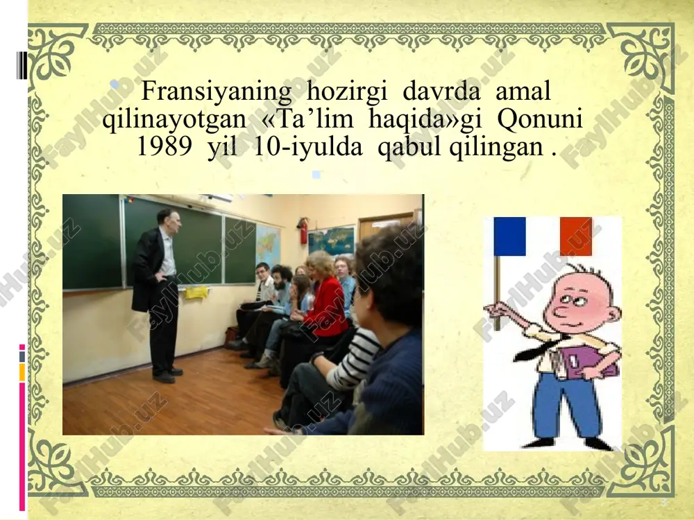 fransiyata’limtizimito’g’risida taqdimot materiallari - Page 3