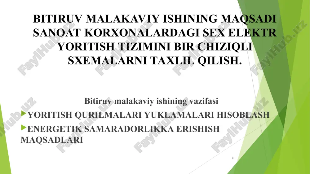 sanoat korxonalardagi sex elektr yoritish tizimi - Page 3