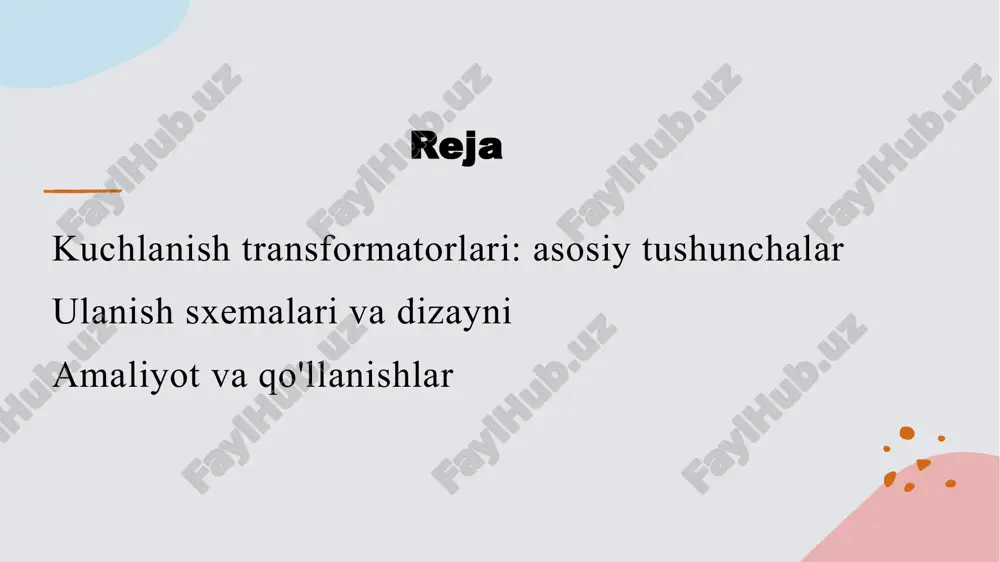 03 yerga ulash kuchlanish transformatorlari yerga ulanishi kerak. bu, elektr toki oqimining xavfsizligini ta'minlaydi va asboblarning ishlashini yaxshilaydi. 04 signalizatsiya tizimlari xavfsizlikni oshirish uchun signalizatsiya tizimlari o'rnatilishi muhimdir. ular nosozliklar yoki xavfli holatlar yuzaga kelganda ogohlantiradi. amaliyotda kuchlanish transformatorlarining ulanish sxemalaridan foydalanish. amaliyotdagi ahamiyati kuchlanish transformatorlari energiya tizimlarida kuch va voltajni o'zgartirishda muhim rol o'ynaydi, bu esa ularning samaradorligini oshiradi. ulanish sxemalari turli ulanish sxemalari, masalan, y- yoki δ- sxemalari, kuchlanish transformatorlarining ishlashini va energiya uzatish samaradorligini belgilaydi. xavfsizlik choralar amaliyotda ulanish sxemalarida xavfsizlik choralarini ko'rish zarur, bu transformerlarning ishonchli va xavfsiz ishlashini ta'minlaydi. kuchlanish transformatorlarining amaliyotdagi roli va ahamiyati. kuchlanish tizimlari kuchlanish transformatorlari energiya tizimlarida kuch va voltajni boshqarish uchun muhim ahamiyatga ega, ularni xavfsiz va samarali ishlashini ta'minlaydi. o'lchov va nazorat ular kuchlanishni o'lchash va nazorat qilishda ishlatiladi, bu esa tizimning to'g'ri ishlashini ta'minlaydi va avariyalarni oldini oladi. sanoatdagi qo'llanilishi kuchlanish transformatorlari sanoat jarayonlarida, masalan, energiya ishlab chiqarish …