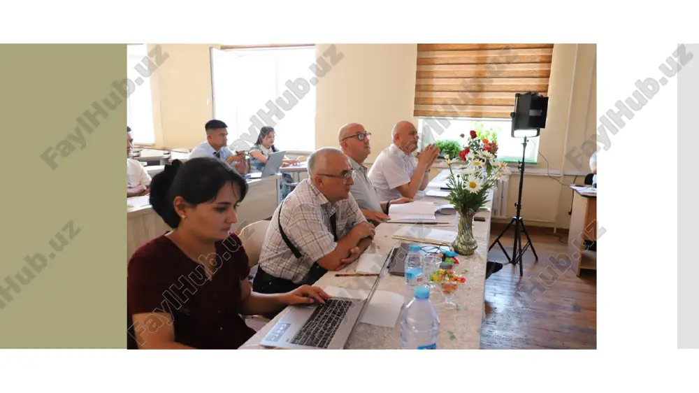 iflar muallifga qaratilgan bo’ladi.moharrir shu ikkala sharhlovchini xulosalarini jamlab, muallifga jo’natadi. xulosa 3 xil bo’ladi: 1) rad etilsin; 2) o’zgarishlarsiz qabul qilinsin; 3) bir nech ma’lum o’zgarishlar kiritilgach qabul qilinsin. tajribalardan kelib aytish mumkinki, 80 – 90 % qo’lyozmalar uchinchi xulosani olishadi, lekin birinchi variantdagi rad etilsin deyilganlari ham talaygina bo’ladi. ikkinchi variant juda kam uchraydi. 8 “ maqola rad qilindi”, degani bo’ldi barchasi tugadi degani emas. uni nomdor jurnal rad etti degani bilsn to’xtab qolmasdan undan nufuzi sal pasroq jurnalga topshirish kerak. nomdor jurnallarni rad javobidan hafa bo’lmaslik kerak ular o’z fikir takliflarini baxam ko’risadi. shu taklif maslahatlar sizning yutuqlaringiz hisoblanadi o’zingiz uchun. bosh kelmasdan harakat qilish kerak. maqola yozishdan uni chop etish undan ham qiyinroq bo’ladi. yaxshi hammabop ma’qola yozish bir san’at turiga kiradi. muallif: abduraxmonova shoxistaxon ruvshanjonovna. e’tiboringiz uchun rahmat. 10 image1.png image2.png image3.png image4.png image5.png image6.png image7.png image8.png image9.png image10.png image11.jpeg