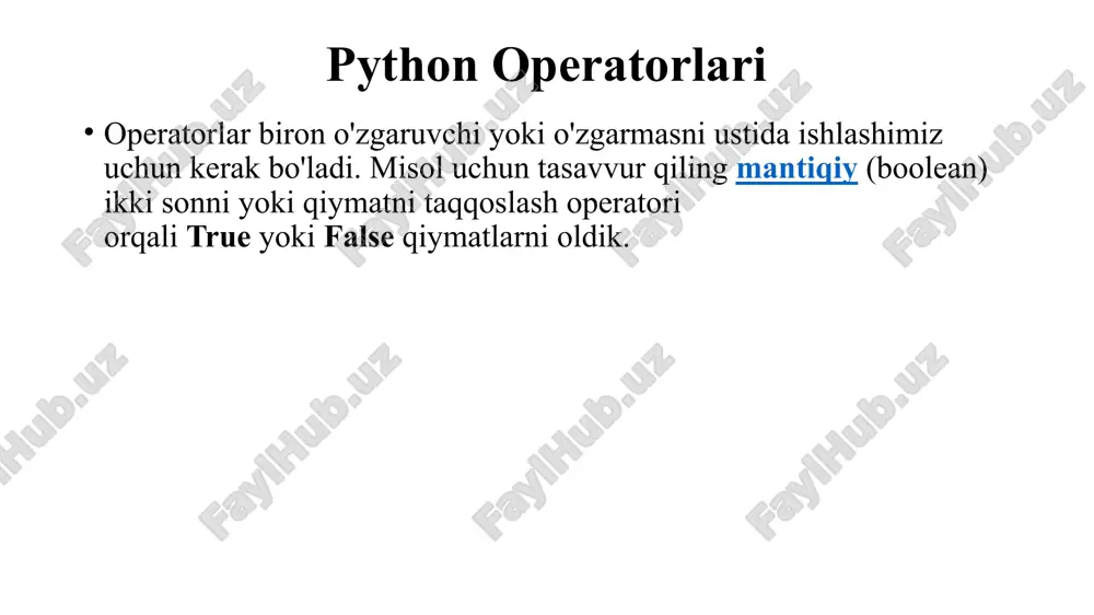 python operatorlari - Page 3