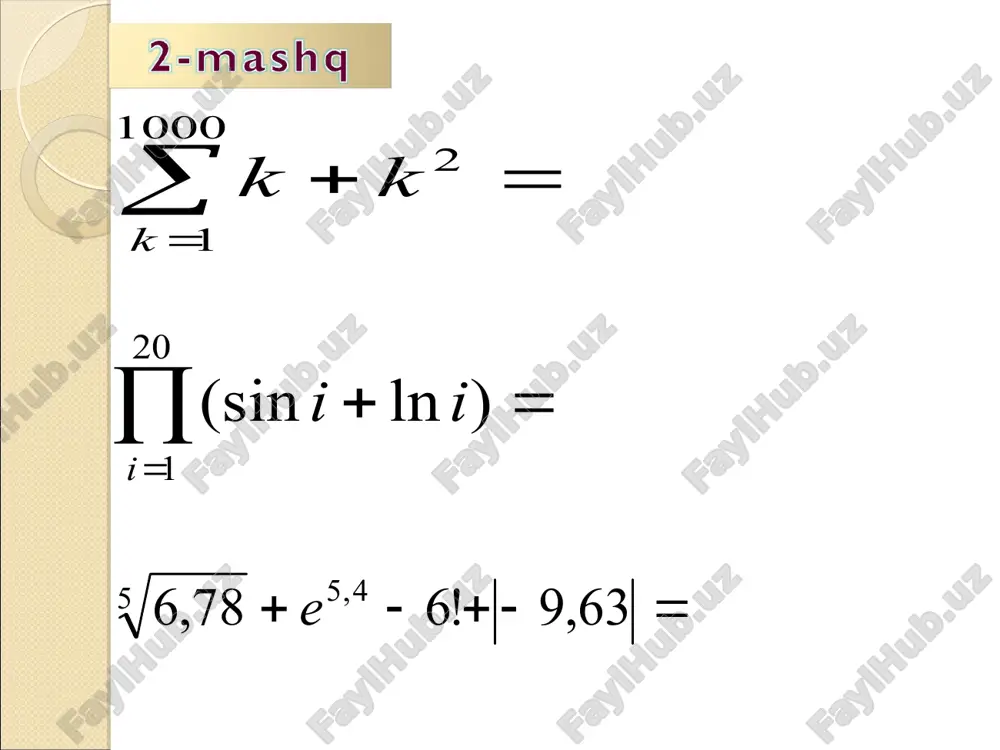 mathcad dasturida ishlash - Page 3