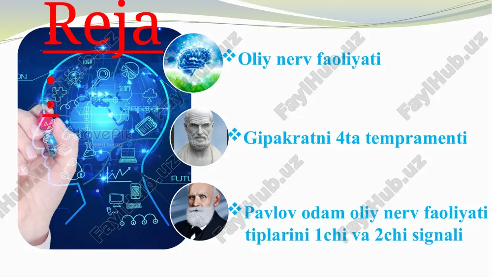 xil. bu organizmning atrof muhit taʼsiriga javoban koʻrsatadigan ixtiyorsiz reaksiyalarida ayniqsa yaqqol koʻrinadi. bu xususiyatlar tashqi tomondan kishining imo-ishoralari (mimikasi)da ifodalanadi. kishi hissiyotining bunday qoʻzgʻaluvchanlik xususiyatlari diqqatniing kuchi va barqarorligida, iroda sifatlarida, akliy jarayonlar, jumladan, nutq tezligida aks etadi. ixtiyorsiz faollikning qanday yuz berishiga qarab kishilar sustkash, lapashang yoki tezkor, betoqat, sergʻayrat kabi sifatlarga ajratiladi. shu xildagi individual xususiyatlardan kishining tempramenti tarkib topadi. temprament tushunchasi gippokrat davridayoq maʼlum boʻlgan. temprament haqida 2 xil nazariya — gumoral va morfologik nazariya muvjud. gumoral nazariya eng qadimiy boʻlib, unga koʻra, temprament organizmdagi muayyan suyuqliklar xususiyatlari bilan bogʻliqdir. bu nazariyada gippokrat taʼlimoti asosiy oʻrinda turadi. unga koʻra, odam temperamentining turlicha boʻlishi organizmdagi 4 suyuqlik — qon, safro, balgʻam, qora oʻtning nisbati bilan bogʻliq. organizmdagi qaysi suyuqlikning ustun boʻlishiga qarab, odam tempramenti jihatdan 4 tipga: sangvinik, xolerik, melanxolik va flegmatik boʻlinadi. bu tiplarning psixologik tavsifini i. kant sistemalashtirgan. xolerik - joʻshqin, qiziqqon, serjaxl, serzarda, kayfiyati …