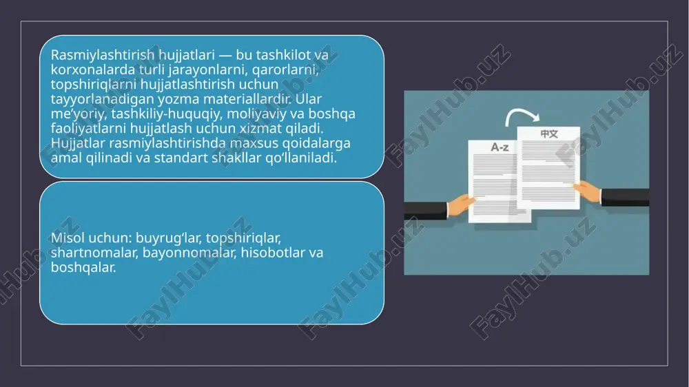rasmiylash huujjatlarini ishlab chiqish - Page 3