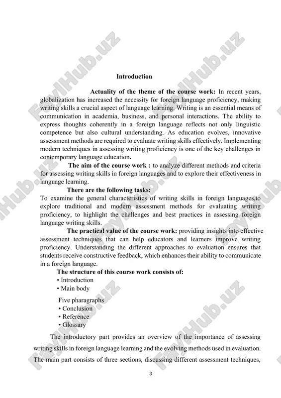 xamines the challenges learners face in developing writing skills and provides strategies to improve writing proficiency. the role of writing in language acquisition: a)enhancing vocabulary and grammar writing allows language learners to reinforce their understanding of vocabulary and grammar. when learners write, they actively recall and apply words and grammatical structures they have learned, which strengthens their retention. unlike speaking, where errors may go unnoticed, writing provides an opportunity to review and correct mistakes, leading to a deeper understanding of language rules.[footnoteref:1] moreover, writing encourages learners to expand their vocabulary by searching for precise words to convey their ideas. this process helps them internalize new words and expressions, making them more confident in using them in different contexts. additionally, writing fosters grammatical accuracy, as learners must carefully construct sentences with correct verb tenses, word order, and punctuation. a) developing language fluency fluency in a foreign language is not limited to …