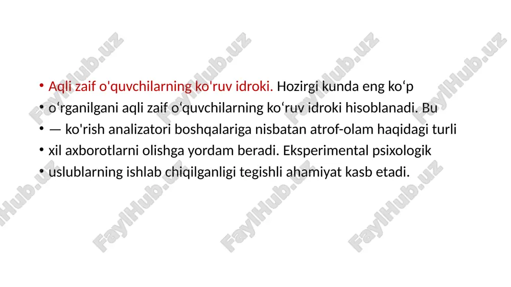 ida yuzaga kelgan. diqqatning fiziologik mexanizmlari juda ham murakkabdir. mutaxassislarning ta’kidlashlaricha, diqqatning mexanizmi reflektor faoliyat bilan bog'liq. diqqatning namoyon bo'iishini, yuz berishini kishining holatidan, yuz mimikasidan ham bilsa bo'ladi. diqqat xususiyatlari diqqat xususiyatlariga uning hajmi, taqsimlanishi, yig'ilishi, turg'unligi, o'tishi kiradi. diqqatning kuchli va barqaror bo'lishi bir qancha sabablarga bog'liq. odam o'zining diqqatini uzoq muddat qiziq yoki mazmunli bo'lmagan narsaga qarata olmaydi. agar diqqatimiz qaratilgan narsa qiziqarli va yangi mazmundor bo'lsa, shu narsaga diqqatni ancha vaqt qaratib turish mumkin. /docprops/thumbnail.jpeg