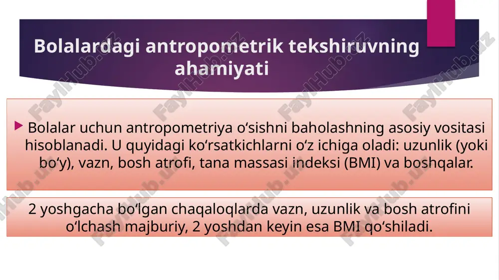 bolalarni antropometrik tekshirish usullari - Page 3