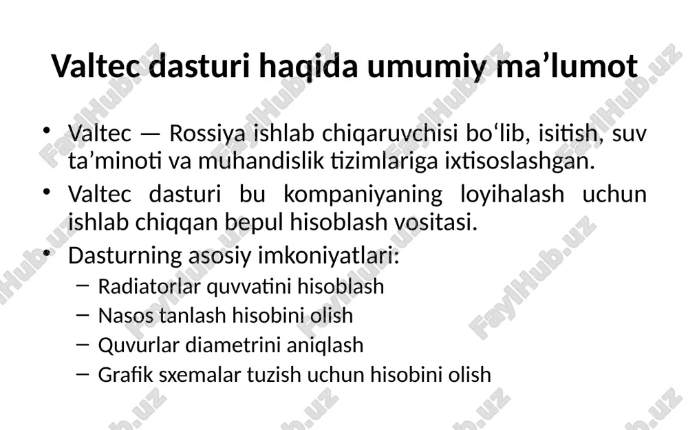 rli qilib berilgan. qurilmani tanlashda va almashtirishda qo’llab-quvvatlash mavjud. kamchiliklar: ba’zi tizimlar uchun yetarlicha moslashuvchan emas image1.png image2.png image3.png image4.png image5.png image6.png image7.png image8.png image9.png /docprops/thumbnail.jpeg