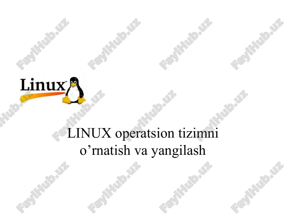 m bo’ladi chunki linuxda ular ishlatilmaydi. shundan so’ng grub ni yuklashga o’tiladi. grub boshqa ot lar bo’lmagan taqdirda bemalol yuklash mumkin aks holda otni ishga tushirishda turli muomolarni keltirib chiqaradi(ya’ni ot ishga tushmaydi). milliy va lotin klaviturasiga o’qazish tugmalari qayta so’raladi. yuklash tugagandan so’ng bu haqda ogohlantiruvchi oyna paydo bo’lib davom ettirishga ruxsat so’raladi. qayta yuklangandan so’ng debian oynasi paydo bo’ladi va login parol terilib ishchi stolga o’tiladi. linux ot ni grafik usulda o’rnatish (ubuntu misolida) linux ubuntu distributivini grafik usulda o’rnatish. distributiv yozilgan diskni diskavodga qo’ygandan so’ng boot bios parametrlaridan boot faylni birinchi bo’lib cd/dvd rom dan o’qishga qo’yganimizdan so’ng ekranda yuqoridagi menyu darjasi paydo bo’ladi.undagi birinchi buyuruq consolda dasturni o’rnatish bo’lsa ikkinchi buyuruq esa grafik muhitda otni yuklashdir. bizga consolda yuklash kerakligi uchun birinchi buyuruq tanlanadi. shundan so’ng quydagi yuklash darchasi hosil bo’ladi. ushbu darchadan birinchi buyuruq tanlanadi. ya’ni ubuntu ot ni rom(read only memory) ga o’rnatmasdan ram …