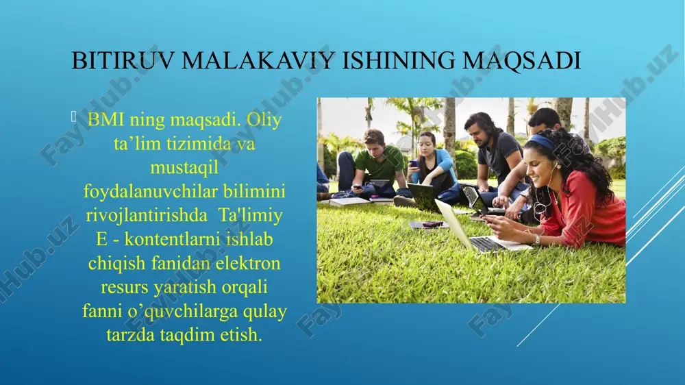 -kontentlarni ishlab chiqish mobil ilovasi quyidagi sahifalardan tashkil topgan 1 2 3 4 5 bosh sahifa o’quv qo’llanma ishchi dasturlar test video kurslar o’quv qo’llanma bo’limida e-kontentlarni ishlab chiqish bo’yicha o’quv qo’llanmani ko’rishimiz mumkin , ishchi dasturlar sahifasida e-kontentlarni ishlab chiqish bo’yicha dastur havolalari keltirib o’tilgan. test bo’limida e-kontentlarni ishlab chiqish bo’yicha o’zingizni sinab ko’rishingiz mumkin video kurslar sahifasida e-kontentlarni ishlab chiqish bo’yicha videolar joylangan iv bob. hayot faoliyati xavfsizligi. ekologiya 4.1. mikroiqlim ko‘rsatkichlari 4.2. favqulodda vaziyatlarning tasnifi 4.3. surxondaryo viloyatining ekologik muammolari o‘quv jarayonlarrida o‘quv-uslubiy ta'minotning etarli darajada emasligi ishlab chiqilayotgan elektron ta’lim resurslarning sifat darajasiga jiddiy ta’sir ko‘rsatmoqda. bundan tashqari, darsliklarni yaratishning yagona standartlari majud emasligi va dasturiy vositalarining turli ishlab chiqaruvchilar tomonidan yaratilishi elektron ta’lim resurslarni o‘quv jarayonida samarali qo‘llashga to‘sqinlik qilyapti deyish mumkin. shuning uchun ham yaratilayotgan elektron ta’lim resurslarni baholash mezonlarini belgilab olish lozim. elektron ta’lim resurslar o‘tilayotgan darslar sifatini yuksaltirishiga qanday ta’sir ko‘rsatishini va …