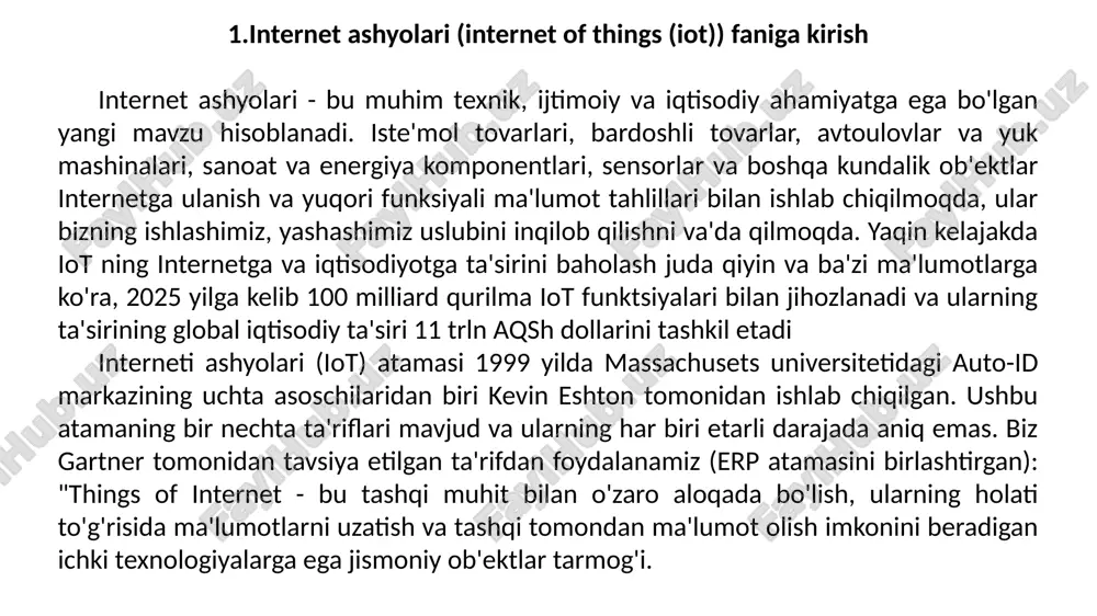 -2009 yillarda bu holat o'zgardi. cisco ibsg konsalting bo'limining ta'kidlashicha, shu vaqt ichida internet ashyolari kontseptsiyadan fenomenga aylandi, chunki internetga ulangan qurilmalar soni yerdagi odamlar sonidan oshib ketdi “internet of things" (iot) kontsepsiyasi shu qadar rivojlandiki, u birinchi qarashda ajoyib ko'rinadi. hozirgi kunda kundalik hayotda faol ravishda amalga oshirilmoqda, ko'pchilik tarmoqning "engil" versiyasiga duch kelishmoqda. fitbits va apple soatlari turli xil narsalarga masofadan buyurtma berish uchun amazon dash-dan foydalanadi. texnologik innovatsiyalarning tez tarqalishi tufayli iot 2018 yilda odatiy holga aylandi. shu sababli, ishlanmalarning katta qismi uchinchi tomon aralashuvidan tarmoq xavfsizligi darajasini oshirishga yo'naltiriladi. aqlli ashyolarning global qabul qilinishiga qaramay, ko'p odamlar haligacha shaxsiy hayot masalasi haqida o'ylamaydilar. bitta tarmoqqa ulangan qurilmalar sonining ko'payishi bilan unga ko'proq shaxsiy ma'lumotlar kirib boradi “internet of things" kompaniyasi iste'molchilar tomonidan turli xil amaliy dasturlardan, maxsus dasturiy arxitektura va global aloqa tarmoqlaridan, shuningdek ma'lumotlarni qayta ishlash jarayonini avtomatlashtiradigan va ularni oson izohlashni ta'minlaydigan analitik vositalardan …