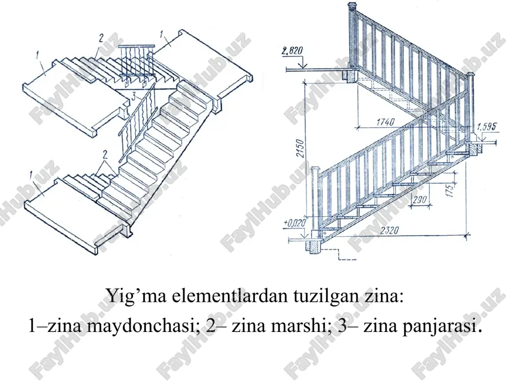 zinalar, liftlar va qavatlararo yopmalar - Page 3