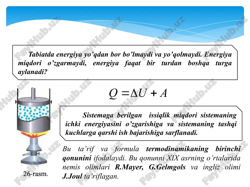 termodinamikaning birinchi qonuni - Page 3