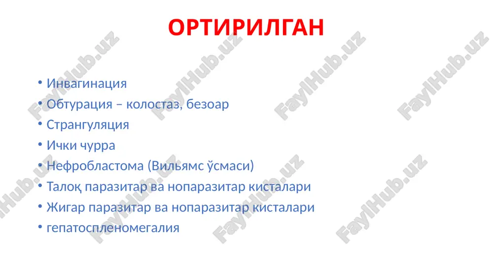 bolalarda qorinbo'shligi va paypaslanuvchi hosilasini sindromi - Page 3