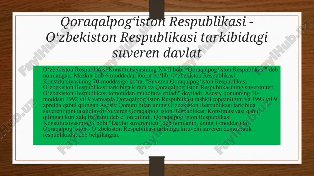 qoraqalpog'iston respublikasi konstitutsiyasi - Page 3