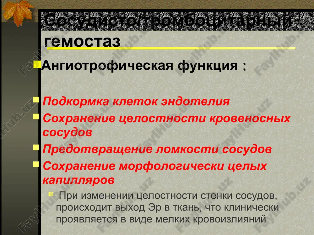 hnix funktsionalnix svoystv trombotsitov priobretyonnie tormbotsitopenii ne immunnie obuslovleni mexanicheskoy travmoy trombotsitov. ugneteniem proliferatsii kletok, povishennim potrebleniem, dvs i dr. immunnie izoimmunnie transimmunnie geteroimmunnie autoimmunnie ne immunnie trombotsitopenii bakterialniy sepsis ugneteno obrazovanie trombotsitov, proisxodit disseminirovannoe vnutrisosudistoe svyortivanie povishennoe razrushenie vnutriutrobnie virusnie zabolevaniya povishennoe razrushenie, spid, i dr. mexanicheskie travmi trombotsitov gematomi splenomegalii odnovremenno proisxodit nedostatochnoe obrazovanie i povishennoe razrushenie trombotsitov autoimmunnie trombotsitopenii prichini vozniknoveniya rezkoe ukorochenie jizni trombotsitov – do neskolkix chasov klinika trombotsitopenicheskiy -gemorragicheskiy sindrom xarakterizuetsya kojnim krovoizliyaniyami ili v slizistie diagnoz rezkoe snijenie chisla trombotsitov, no uvelichenie razmerov normalnoe ili povishennoe soderjanie plazmennix faktorov lechenie kortikosteroidnaya terapiya, splenektomiya trombotsitopenicheskaya purpura pri kotoroy proisxodit povishennoe razrushenie trombotsitov v selezyonke izoimmunnie trombotsitopenii prichini vozniknoveniya nesovmestimost po trombotsitarnim antitelam mejdu materyu i rebyonkom (mojet nablyudatsya pri pervoy beremennosti) klinika v bolshinstve sluchaev net klinicheskix proyavleniy, no esli imeetsya znachitelnoe snijenie chisla trombotsitov, to mogut proyavlyatsya krovotecheniya diagnoz snijenie chisla trombotsitov srazu …